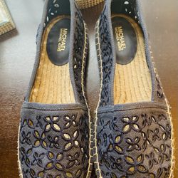 Michael Kors Navy Slip On Shoes 