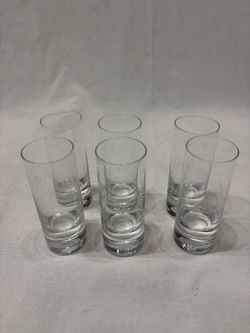 Clear Shooter Liquor Shot Glasses 4 Inch Height Set Of 6