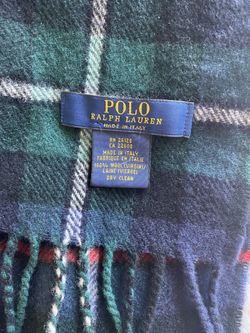 Ralph Lauren Scarf Classic Style. Like New Made In Italy.