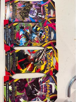 Pitch black sleeved packs sealed new pokemon