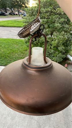 Antique beautiful copper lamp