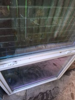 Ventana de vinil 3/4 vidrio 35 1/2 ×71 1/2