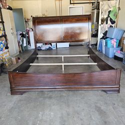 California King Bed W/ 2 Tempur Pedic Box Springs