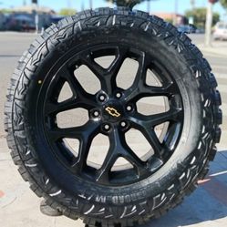 20” Chevy Silverado GMC Sierra Replica Wheels & Tires Off-Road Tahoe Yukon Escalade Suburban Rines Y