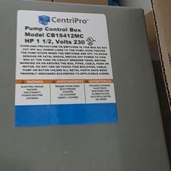 Well pump control box