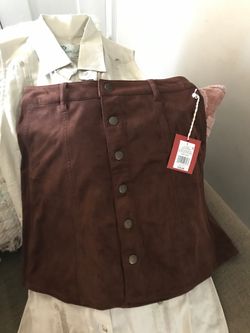 Suede Skirt size 6
