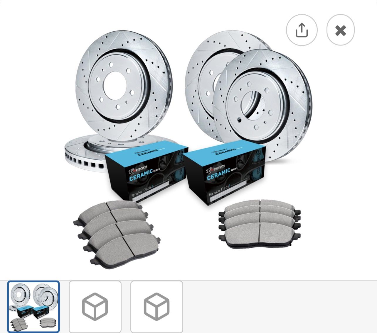 Brake Rotors And Pads It Fits On 2011 To 2022 Infinity QX56,&Qx80Models & Nissan Armada 