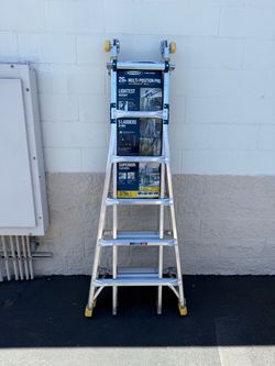 5 in 1 Multi Position Pro 26 ft. Reach Aluminum Adjustable Multi Position Ladder