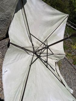 Very large rectangular sun umbrella
