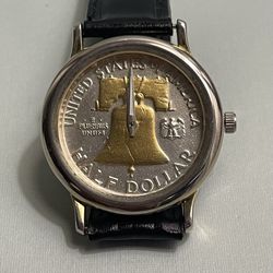 WATCH WITH HALF DOLLAR DESIGN 