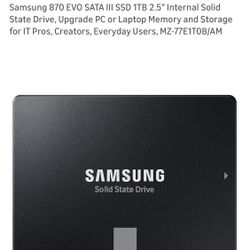 Samsung  1 TB SSD 
