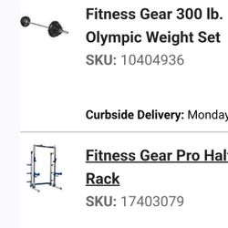 Fitness Rack And 300lb NO GYM CONTRACT 