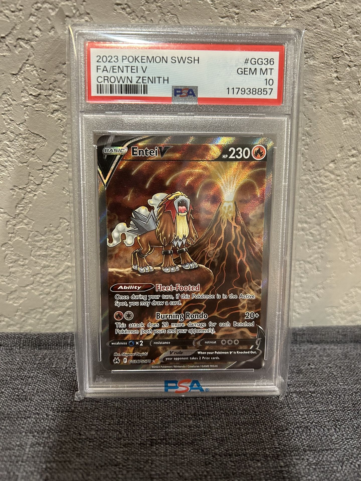 Entei Crown Zenith - PSA 10