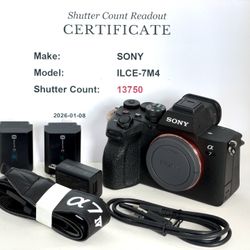 Sony A7 IV - Mint Condition