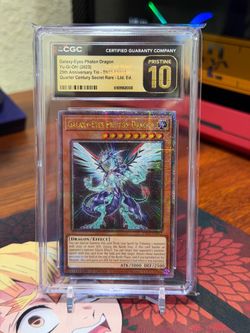 Yu-Gi-Oh! Galaxy-Eyes Photon Dragon 25th Anniversary Tin Quarter Century Secret Rare CGC Pristine 10