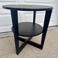 Black Side Table / Accent Wood Table