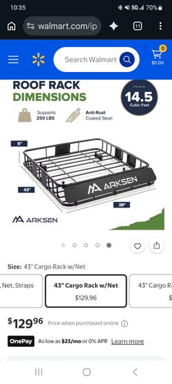Car roof basket w/ universal car roof racks