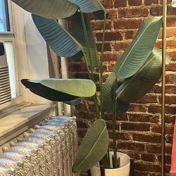 Very Realistic 65” Fake Bird Of Paradise Plant