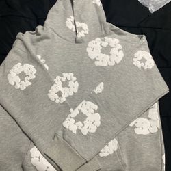 Size Medium Grey Denim Tears Hoodie