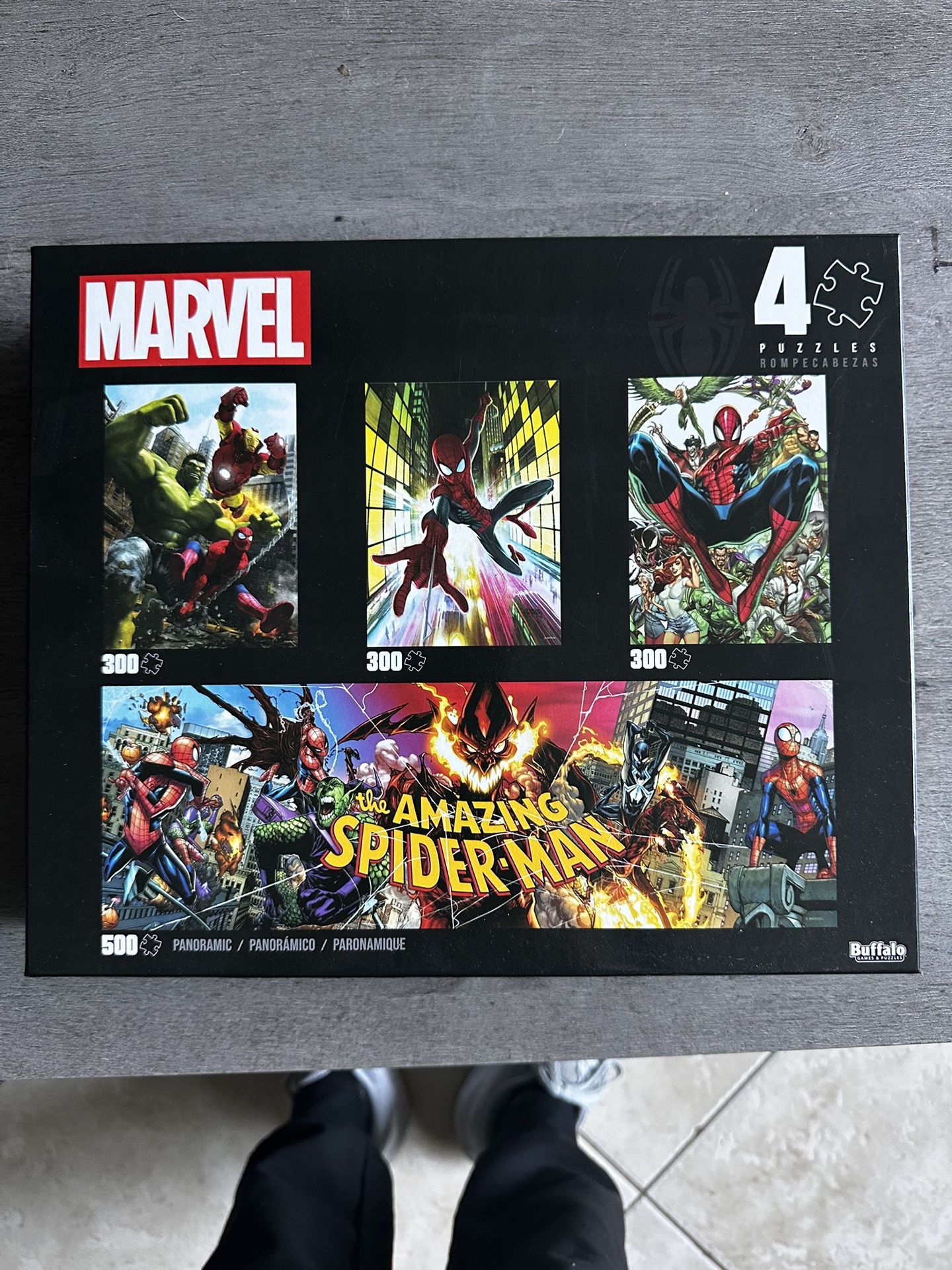 BRAND NEW Marvel Spider-Man 4 in 1 Puzzles