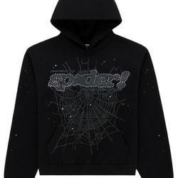 SP5DER PUNK V2 RHINESTONE HOODIE 