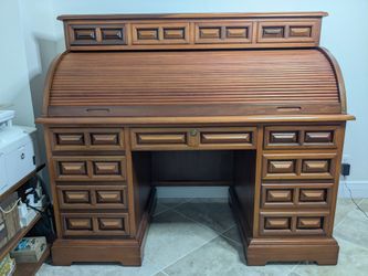Vintage Roll Top Desk