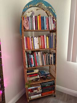 Wicker bookcase