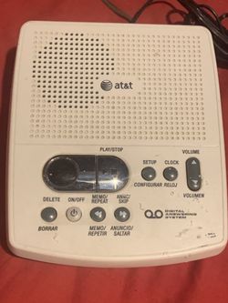 AT&T Answering Machine W/ Owner’s Manual