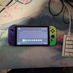 Switch OLED (Well Kept) + Stand And Case