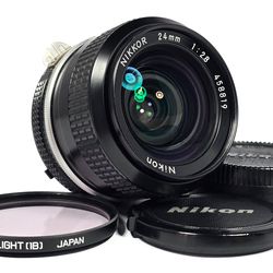 MINT Nikon Nikkor 24mm f/2.8 AI Wide Angle Lens - F Mount