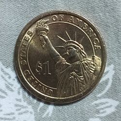 Rare 2010 P James Buchanan Dollar Coin