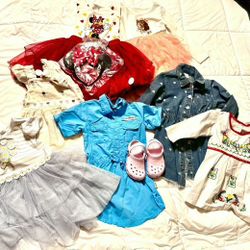 Dresses(3T) Crocs(8c)