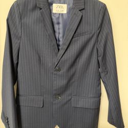 Boys’ Zara Pinstripe Blazer / Suit Jacket – Size 10 (CM 140)