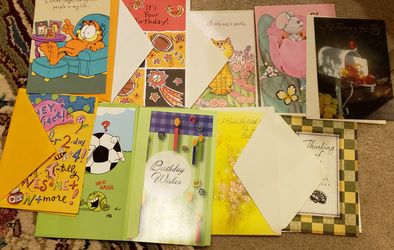 20 new happy birthday cards with envelopes