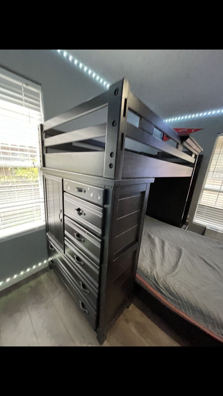 Charcoal Loft Bunk Bed