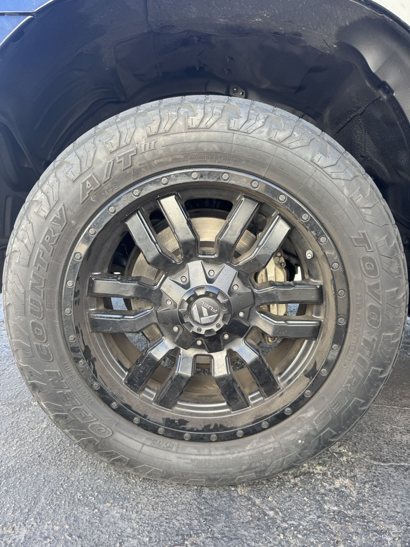 4 FUEL 20 INCH WHEELS 5 LUG SEQUOIA OR TUNDRA