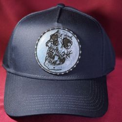 Baseball Cap with Leather Engraved Patch
