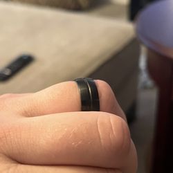 Black Tungsten Wedding Band