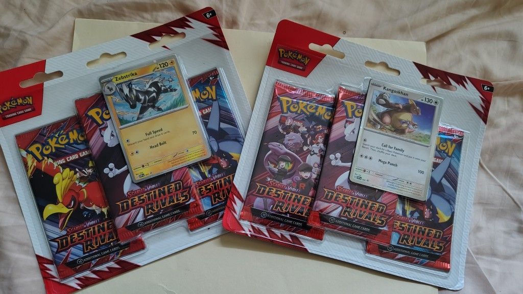 Pokémon Scarlet & Violet Destined Rivals 3 Three Booster Pack Blister Pokemon TCG