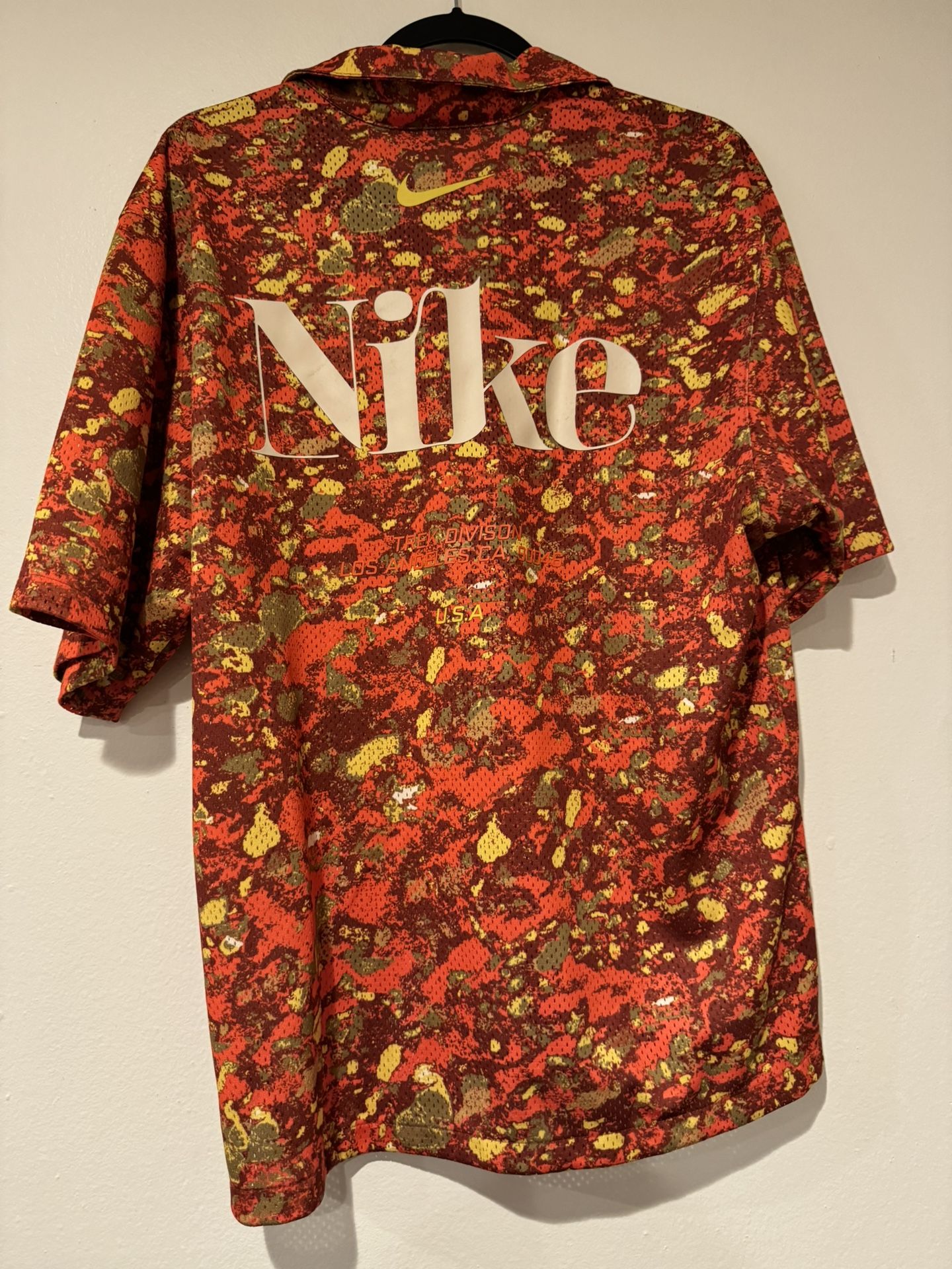 Nike Jersey Button Up Size Medium Men New