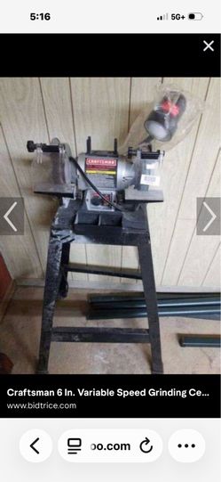 Craftsman 6-inch variable speed grinding center.