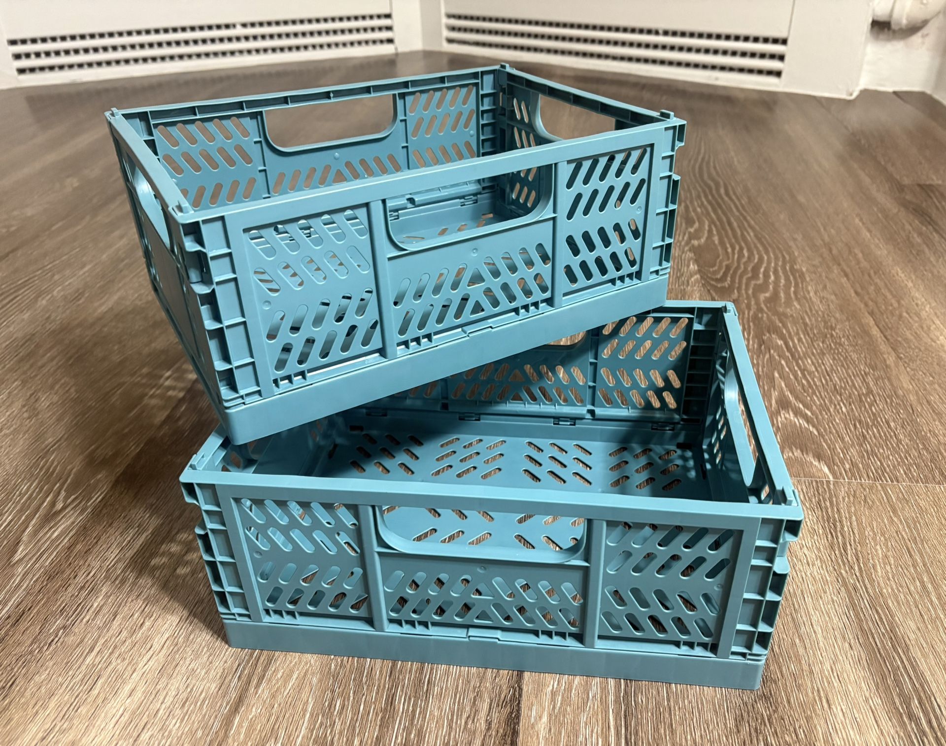 Collapsible Stackable Storage Baskets (2-pack)