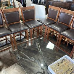 6 High Table Chairs
