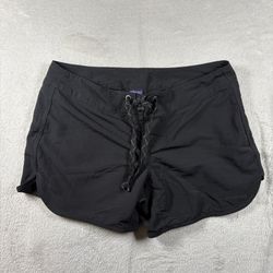 Patagonia Women's Size 4 Black Wavefarer 4" Board ShortsDrawstring Swim #3062