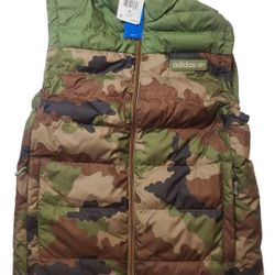 adidas Praez SYNT Hemp Camo Puffer Vest AB7855 Men's Size Small ( s ) Camouflage
