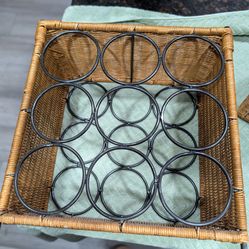 Sips & Storage: Wicker Wine Rack Sale!