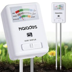 3-in-1 Soil Moisture Meter Light and PH Tester for Indoor & Outdoor House Plants, Garden, Lawn, Farm