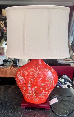 large Oriental Living Room Lamp