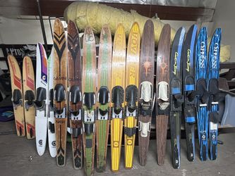 Vintage tandem water skis