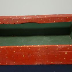 Rustic Hand-Painted Snowman Wooden Caddy / Christmas Centerpiece